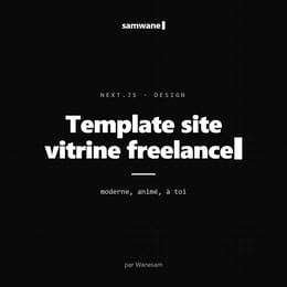 Template site vitrine freelance