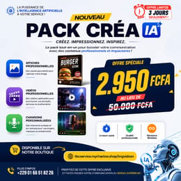 PACK CREA PROFESSIONNELLE IA