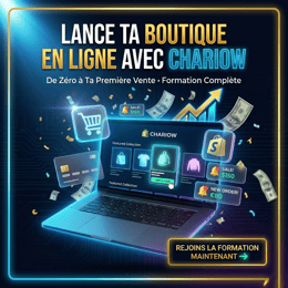 CRÉATION DE BOUTIQUE EN LIGNE AVEC CHARIOW