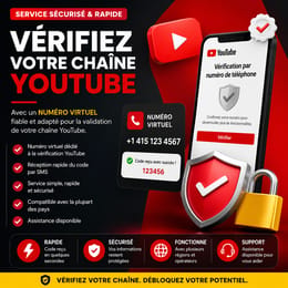 VALIDER NUMERO YOUTUBE
