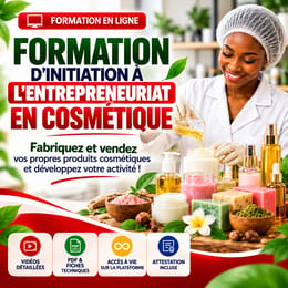 FORMATION D'INITIATION À L'ENTREPRENEURIAT EN COSMÉTIQUE