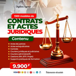 ⚖️KIT DE +1300 MODÈLES DE CONTRATS JURIDIQUE.