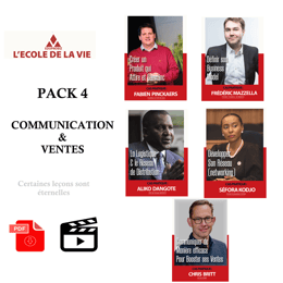 ECOLE DE LA VIE - SERIE 1 - Pack 4 - Communication & Ventes
