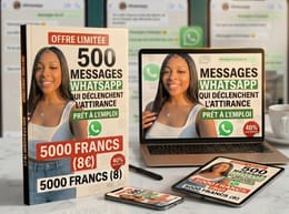 +500 Messages WhatsApp Prêts à l’Emploi Qui Déclenchent l’Attirance + 15 min Consultation Offerte