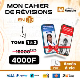 MON CAHIER DE RÉVISIONS EN 3D – Tome 1 & 2 – Nathy Kouadio