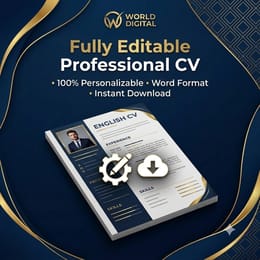 Professional CV Templates – Modern, Elegant & Fully Editable/English