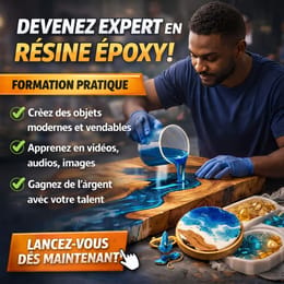🎨 Apprenez la résine époxy et transformez votre créativité en revenus