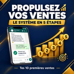 Propulsez vos ventes : Formation marketing digital en 5 étapes pour vos 10 premières ventes