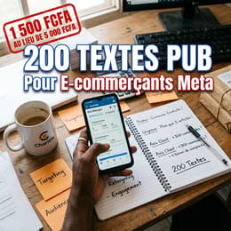 Pack textes Publicitaires méta e-commerçant