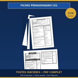 FICHES DE PRÉPARATION CE1-COMPLET