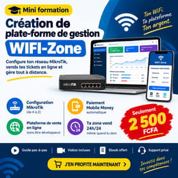 Mini formation création de plate-forme de gestion WIFI-Zone