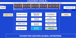FICHIER EXCEL DE GESTION STOCK, ACHATS, VENTES AUTOMATIQUE - TYPE 1