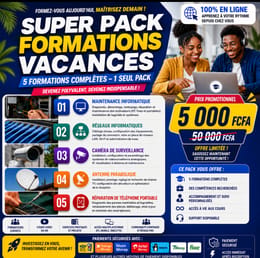 SUPER PACK 05 FORMATIONS VIDEOS PRATIQUES  POUR LES VACANCES
