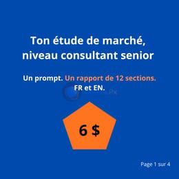 Étude de marché : le pack complet