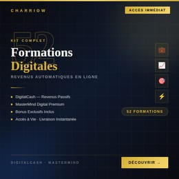 KIT COMPLET — 52 Formations Digitales | Revenus Automatiques + MasterMind Digital & Bonus Exclusifs