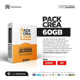 PACK CREA 60GB- (RESSOURCES DESIGN GRAPHIQUE)