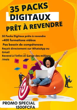 +35 PACK DIGITAUX ,Prêt à revendre