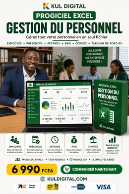 👥 Template de Gestion du personnel Rh