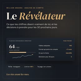 Le Révélateur - Analyse de ton compte TikTok/Instagram