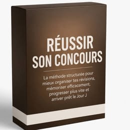 RÉUSSIR SON CONCOURS : La méthode structurée pour organiser tes révisions et être prêt le Jour J
