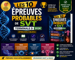 Les 10 Épreuves Probables de SVT – Terminale D 2026 (Épreuves ciblées)