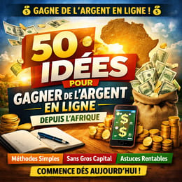 50 Idées pour gagner de l'argent en ligne depuis l'Afrique