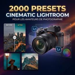 un pack de 2000 presets cinematic lightroom pour les amateurs de photographie