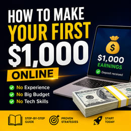 HOW TO MAKE YOUR FIRST $ ONLINE