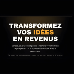Lance ton Business de Contenu en 7 jours avec l'IA et commence a générer tes premières ventes.