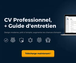 PACK CV PROFESSIONNEL – 3 CV + 2 lettres + Guide entretien PDF