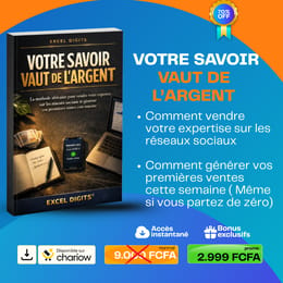 VOTRE SAVOIR VAUT DE L'ARGENT