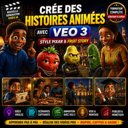 VEO 3 Masterclass – Crée des Histoires Animées Virales (Style Pixar & Fruit Story)