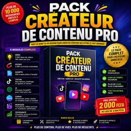 Pack Créateur de Contenu Pro 2026