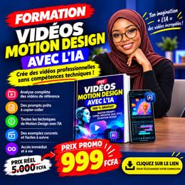 VIDÉOS MOTION DESIGN AVEC L’IA — 100 %