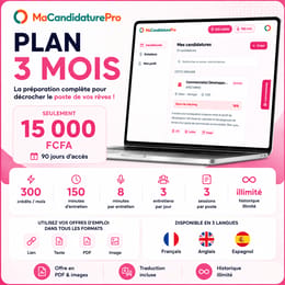 Plan 3 mois