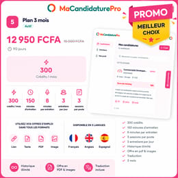 Plan 3 mois (promo)