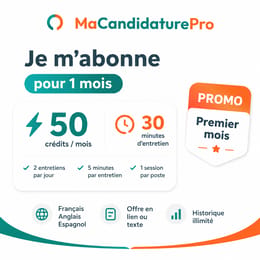 Je m'abonne pour 1 mois (promo)