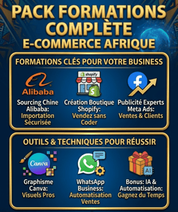 Pack Formations Complete e-Commerce Afrique