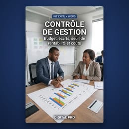 Pack Contrôle de gestion : budget, écarts, seuil de rentabilité et coûts de revient sur Excel