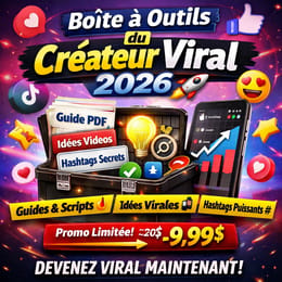 Boîte à Outils du Créateur Viral 2026 🚀 (Guide + Idées + Hashtags Secrets)