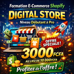 Formation E-Commerce Shopify : Digital Store (De Débutant à Pro)