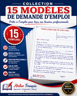 15 Modèles de Demandes d'Emploi