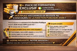 🎓📚 PACK DE FORMATION N°1 AUX CONCOURS DIRECTS 🇨🇮 FONCTION PUBLIQUE CÔTE D’IVOIRE 🔰 NIVEAU CEPE
