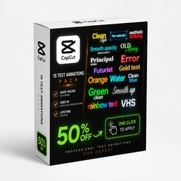 ➤ Pack Premium™ Annimation Texte Capcut - Titres Vireaux
