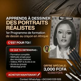 ✏️ Apprends à dessiner des portraits réalistes étape par étape