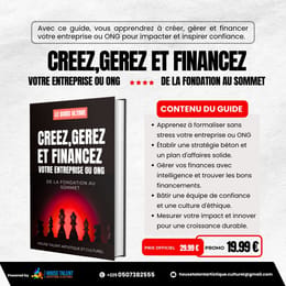 Guide:Créez, gérez et financez votre entreprise ou ONG.