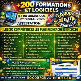 200 Formation complète et logiciel avec attestation