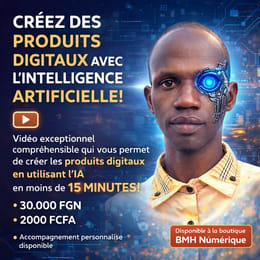 FORMATION VIDÉO POUR CRÉÉ DES PRODUIT DIGITAUX AVEC L'INTELLIGENCE ARTIFICIELLE
