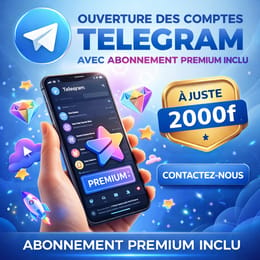 SUIVI D'OUVERTURE DE COMPTES TÉLÉGRAM