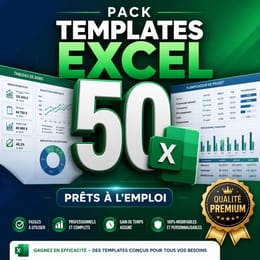 50 Templates 𝐄𝐱𝐜𝐞𝐥 𝐏𝐫𝐞̂𝐭 𝐚̀ 𝐥’𝐄𝐦𝐩𝐥𝐨𝐢